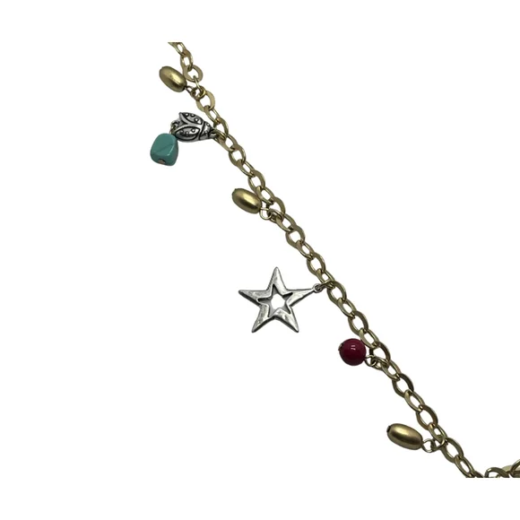 1380 Chicos Gold Tone Charm Necklace - Picture 2 of 5